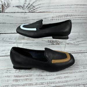 Camper Casi Myra Womens EU 36 US 6 Loafers Black Tan Blue Color Block